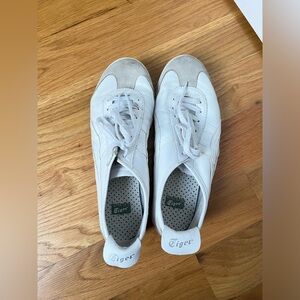 Onitsuka Tiger Mexico 66 Men’s US 8.5 Leather Upper Rubber sole EU 42 White Gray